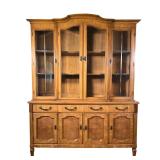 Mount Airy China Cabinet | Four glass doors over a lower section with four drawers and four cabinet