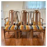 (6pc) Cane Back Dining Chairs | Two armchairs and four side chairs, by J Schellenger interiors, wit