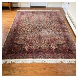 Karastan Kirman Carpet | Approx. 6x9 overall patterned rug with fringe, Karastan Kirman carpet made