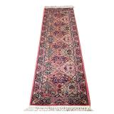 9ft Kirman Runner | Karastan Kirman long rug made in USA. - l. 9 x w. 2.17 ft