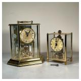 (2pc) Haller Quartz Clock | Including a Haller clock and a kundo clock. - w. 8.25 x h. 8.25 in (Hall