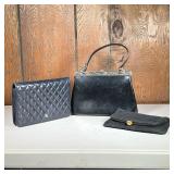  (3pc) Misc Evening Bags | l. 11 x h. 11 in (largest over strap) 