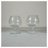 (2pc) Baccarat Snifters | h. 4.5 x dia. 3.25 in 