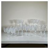  (29pc) Waterford Set | Including a pair of candlesticks, one finger bowl, six 6.75-inch goblets, ni