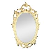 Chic Wall Mirror | Fancy framed scrollwork mirror. - w. 19 x h. 29.25 in 