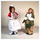  (2pc) Byers’ Choice Carolers | 1994 and 1997. - h. 13 in (largest) 