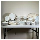 Collection of China | Including a large English china set with yellow rims, plus other dishes includ