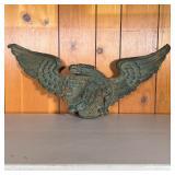 19TH C BRASS EAGLE | Great American Eagle in Brass with a backing of metal. Medallion on back statin