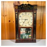 E TERRY & SONS COLUMN & CORNICE CLOCK | “Patent Clocks as Invented by Eli Terry Made & Sold at Plymo