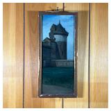 THE STONE TOWER PAINTING. | The stone tower Oil on board of a Stone Tower signed lower right Edder. 