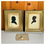 (2PC) PEALE’S MUSEUM SILHOUETTES | Two Silhouettes made at Charles Wilson Peale’s “Peale’s Museum” i