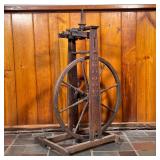 ENGLISH 18TH C SPINNING WHEEL | An incredible early example of a Spinning Wheel with date, initials 