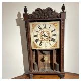 ELI TERRY JUN’R COLUMN & CORNICE CLOCK | “Patent Clocks Invented by Eli Terry Made and Sold at Plymo