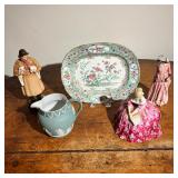 (5PC) ROYAL DOULTON & WEDGEWOOD GROUP | Lot Includes: (1) Green Jasperware 4.75” Pitcher. (1) RD “Ma