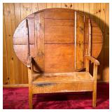 ANTIQUE HUTCH TAVERN TABLE | 19th Century Hutch Tavern Table. Figured Maple base. Great patina on to