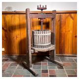 KEYSTONE WINE PRESS | “Keystone Farm Machine Co. York PA. No. 2 1/2.” Farm fruit press with green st