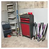 WORK SHOP’S TOOL-LOCKER, TOOLS & LADDERS | Two part Work Shop