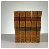 (5PC) “SCHILLER’S WORKS” LEATHER BOUND HARDCOVER | Includes; Early Dramas and Romances, Historical a