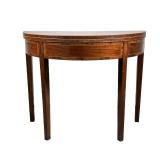 INLAY WOOD CONSOLE WITH FLIP TOP | Console table with beautiful, geometric wood inlay top and border