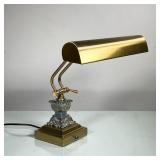 ADJUSTABLE BRASS DESK LAMP | Adjustable brass desk reading lamp. - l. 14 x w. 13 x h. 10.25 in 