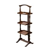 3 LEVEL FLIP-UP SHELVING | Small 3 tiered shelving unit with 90 degree rotating shelves. - l. 15 x w