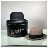 (2PC) PAIR MEN’S HATS | Includes; black Dobbs bowler, and Cavanagh Hats New York hat in Saks Fifth A