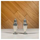(2PC) STERLING SALT & PEPPER SHAKERS | Marked on bottom with hallmarks "Sterling / 844"; Total weigh