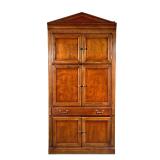 MEDIA / STORAGE CABINET | Console/media cabinet with upper and lower shelving space and a single ful