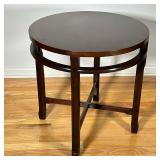 DREXEL HERITAGE CHINESE STYLE SIDE TABLE | Round top. - h. 24 x dia. 24 in 