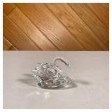 SWAROVSKI CUT CRYSTAL SWAN | Cut crystal swan signed “Swarovski” on bottom. - l. 3 x w. 1.75 x h. 2 