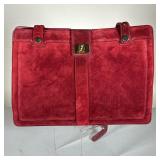 SALVATORE FERRAGAMO VELVET SHOULDER BAG | With three internal pockets (one with zipper) - l. 13.5 x 