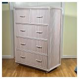 RATTAN TALL CHEST | l. 18 x w. 36 x h. 50 in