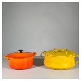 (2PC) ENAMEL COOKWARE | w. 12.5 x h. 5 in (dansk)