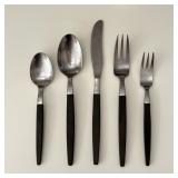 PARTIAL DUTCH FLATWARE SERVICE | Mid-century style each piece marked Holland