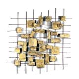 (ATTRIB.) WILLEM DEGROOT WALL SCULPTURE | Mid-century brutalist wall hanging sculpture designed with