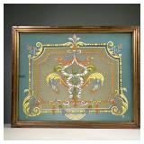 HECTOR GUIMARD (1867-1942) ENAMELED GLASS WINDOW | Art Nouveau master Hector Guimar, colorfully deco