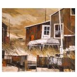 ALBERT SWAYHOOVER (B. 1931) | White Pram Oil on canvas. Signed lower left and dated 