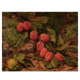 ENGLISH SCHOOL (19TH CENTURY) | Still life with fruits underbrush. Oil on canvas. No apparent signat
