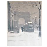 ELLISON HOOVER (1888-1955) | Washington Arch Lithograph on paper. Pencil signed lower right, titled 