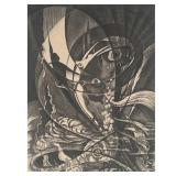 RALPH FABRI (1894-1975) | Brave New World! Etching. plate 11.75 x 8.75 in. Ed. 10/50 lower left, pen