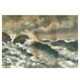 H. MAYLATH (20TH CENTURY) | Stormy seascape. Pastel on paper. Signed and dated 1906 lower left. 20.5