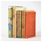 (4pc) 20TH CENTURY FISHING BOOKS | Including: a Greg Pfaff handmade tooled leather fishing journal; 