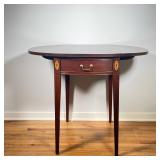 HICKORY CHAIR PEMBROKE TABLE | Part of the James River Collection with drop sides, single drawer wit