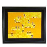 VIETNAMESE SCHOOL | "Working the fields". Oil on canvas. Showing multiple figures working in a field