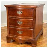 RIVERSIDE FURNITURE DIMINUTIVE CHEST | Diminutive chest with inlay 4 paneled top above 3 drawers wit