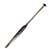JERRY LAKTONEN ALUTIIQ CEREMONIAL PADDLE | Titled “Rite of Passage” hand painted Alutiiq oar with or