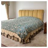 FABULOUS MID CENTURY SCROLL UPHOLSTERED HEADBOARD | For a king bed. - l. 11 x w. 81 x h. 55 in 