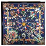 FRAMED HERMES SCARF | w. 37 x h. 37 in (frame) 