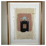 SUSAN LANGE ASSEMBLAGE | Bottled Fibers 15.5 x 9.5 in., sheet. - w. 16.5 x h. 22 in (frame) 