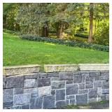 (3PC) EXTENDED CONCRETE SEASHELL PLANTERS | Concrete planter boxes with seashell relief. - l. 39.5 x